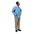 Lab Coat, Disposable, Traditional Collar, <br>Knit Cuff, Knee Length, Snap Closure, <br>Pockets, Blue, Medium, 25/cs <br> Cardinal 2201LC	