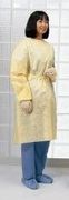Cover Gown, SMS, with Ties, <br> Yellow, Universal Size, 10/pk, 10 pk/cs <br> Cardinal 2100PG	