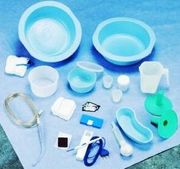 6 Piece Minor OR Single Basin Kit <br> including Ring Basin, 7QT and CSR Wrap, <br>54" x 54", 5/cs <br> Cardinal 13752-630