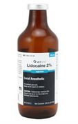 Lidocaine 2% HCl Injection <br> For animal use 250 ml Vial , Each <br>  Vetone L-2000-05