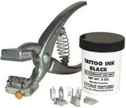 Baby Animal Tattoo Outfit <br> 3/16in 4-Space Black Ink<br> Vetone 3110