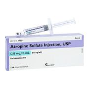 Atropine Sulfate Injection <br> 0.1mg/mL Prefilled Syringe <br> 5mL Each,  <br> Amneal 70121170507