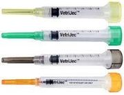 Ideal Hard Pack 3cc Luer Slip Syringe <br>with Needle, Yellow, 20g x 1.0" , 100/Box <br> Vetone 8863