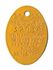 Rabies Tag 2026, Mini Aluminum <br> Oval, Orange , 100/Pack <br> Stone 435