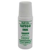 Stone Manufacturing Tattoo Ink Roll On Applicator <br>  Permanent Liquid Green <br>2 oz , 6/Pack <br> Stone 6536