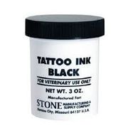 Tattoo Ink Jar, Black, <br>  3oz , Each <br> Vetone 6500