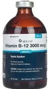 Vitamin B-12 3000mcg/mL <br> Sterile Solution Injection, 100mL<br> Vetone 503052