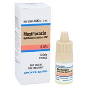 Moxifloxacin HCL Ophthalmic Solution<br>  0.5% Bottle 3mL Each<br> Apotex 60505058204