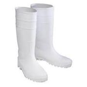 Boot PVC 16" St White Size 10 <br> 1 Pair <br> Bunzl 81012