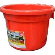 8 Quart Hook Over Feed Pail <br> Molded Poly Bucket Red , 6/Case <br> Coburn CPH-05
