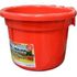 8 Quart Hook Over Feed Pail <br> Molded Poly Bucket Red , 6/Case <br> Coburn CPH-05