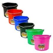 8 Quart Plastic Flat-Back Bucket <br> 12/Case <br> Coburn P8FB-06
