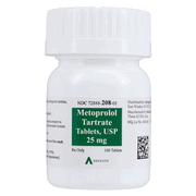 Metoprolol Tartrate Tablets <br> 25mg Bottle 100/Bottle <br> AdvaGen Pharma 7288802080