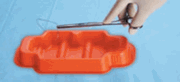 Z-Tray Instrument Transfer Tray <br> Orange 8x3-1/2" 24/Case <br> Ansell 1145