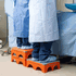 Ergo-Step Step Stool  <br> Orange/Gray Anti-Skid Feet 4/Case <br> Ansell Sandell 1170