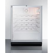 24" Wide Wine Cellar, <br> ADA Compliant <br> Door Swing RHD , Glass <br> Summit SWC6GBLSHADA