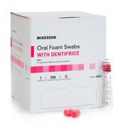 Oral Swabstick <br> Foam Tip Dentifrice , 250/Box <br> MC 4833