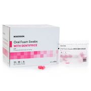 Oral Swabstick  Foam Tip Dentifrice <br> 50/Box <br> MC 4834