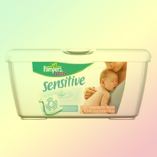 PAMPERS SENSITIVE BABY WIPES 36/PACK , 12 PACK/CASE