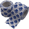 PetFlex Cohesive Flexible Bandage, <br> Blue Paw Print on White,<br> 2" x 5yd , 36/Case <br> Andover 2200PW-036