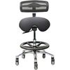 Pivetal Bulldog Stool Carbon Stool <br> with Backrest, Foot Ring and Large Base <br> Pivetal 78951580