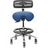 Pivetal Bulldog Stool Jet Blue  <br>Stool with Backrest, Foot Ring and Large Base <br> Pivetal 78951584