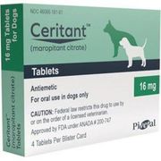 Pivetal Ceritant (maropitant citrate) Tablets <br>16 mg, 4 Tablets/Blister Pack <br> Pivetal 78949944