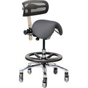 Pivetal Labrador Stool Carbon Stool <br>  with Backrest and Large Base <br> Pivetal 78951557