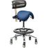 Pivetal Labrador Stool Jet Blue Stool <br>with Backrest and Large Base <br> Pivetal 78951566
