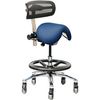 Pivetal Labrador Stool Jet Blue Stool <br>with Backrest and Large Base <br> Pivetal 78951566