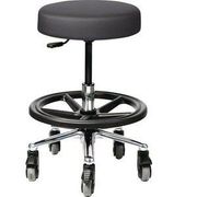 Pivetal Persian Round Stool Carbon<br> Round Stool with Foot Ring <br> Pivetal 78951552