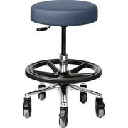 Pivetal Persian Round Stool Jet Blue <br> Round Stool with Foot Ring <br> Pivetal 78951548