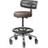 Pivetal Persian Round Stool Neutra <br>Round Stool with Backrest and Large Base <br> Pivetal 78951535