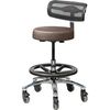 Pivetal Persian Round Stool Neutra <br>Round Stool with Backrest and Large Base <br> Pivetal 78951535