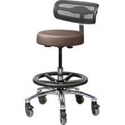 Pivetal Persian Round Stool Neutra <br>Round Stool with Backrest and Large Base <br> Pivetal 78951535