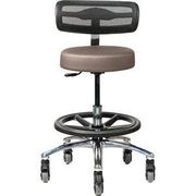 Pivetal Persian Round Stool Neutra <br>Round Stool with Backrest, Foot Ring and Large Base <br> Pivetal 78951540