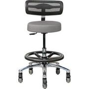 Pivetal Persian Round Stool Plata <br> Round Stool with Backrest and Large Base<br> Pivetal 78951504
