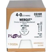 Pivetal WebGut Sutures  Size 4/0, 12/Pkg <br>  CG724, 18" (J-1) <br> PIVETAL 21282806