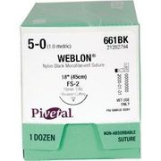 Pivetal WebLon Sutures <br> Size 5/0, 12/Pkg 661BK, <br>18" (FS-2) <br> PIVETAL 21282794