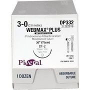 Pivetal Webmax Plus Sutures <br> Size 3/0, DP332, 30" (CT-2), 12/Pkg <br>PIVETAL 21282816 Pivetal Webmax Plus Sutures <br> Size 3/0, DP332, 30" (CT-2), 12/Pkg <br>PIVETAL 21282816