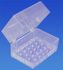 Plexiglas, Clear, 72 Hole Bur Blocks, <br>5" x 2" x 1/2", 10/16 Hole Spacing , 10/Pack ,<br> Palmero 1516DFG