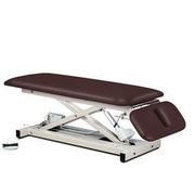 Power 500, Open Base, Space Saver,<br> Power Table with Drop Section <br> LXWXH  76"X27"X(18"X35") <br> Clinton 80220
