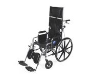  Reclining Wheelchairs <br>RECLINER, EXCEL, <br>18", DLA, ELR <br> Medline MDS808450
