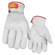 Ringers Leather Cut-Resistant <br> Light Duty Gloves Small White 1/Pr <br> Ansell 664-08