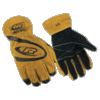 Ringers Leather / Kevlar Flame <br>  Resistance Structural Gloves <br> Small Yellow / Black 1/Pair <br> Ansell 630-08