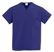 Scrub  Shirt <br>Poly/Cotton ComfortEase Unisex<br> Purple,Small  Reversible 1/Pack<br>Medline 910JPPS-CM