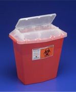 Sharp Container A-Gator <br> 5qt Polypropylene Translucent<br> Red , 30/Case <br>Covidien 31144010-Case