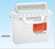 Sharps Collector, 5.4 Qt, <br>Patient/ Exam Room, Counterbalanced, <br>20% Recycled Plastic, <br>Pearl, 20/cs<br> BD 305056
