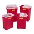 Sharps Collector, 9 Gal, <BR>Slide Top, Red, 8/cs<BR> BD 305616