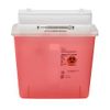 Sharps Container SharpStar In-Room <br> Translucent Red Base <br> 12-1/2 H X 5-1/2 D X 10-3/4 W Inch<br> Horizontal Entry 1.25 Gallon , 20/Case <br> Cardinal 8507SA